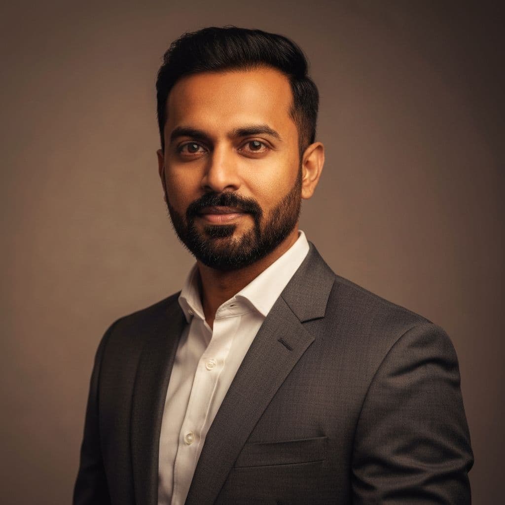 Professional portrait with artistic lighting